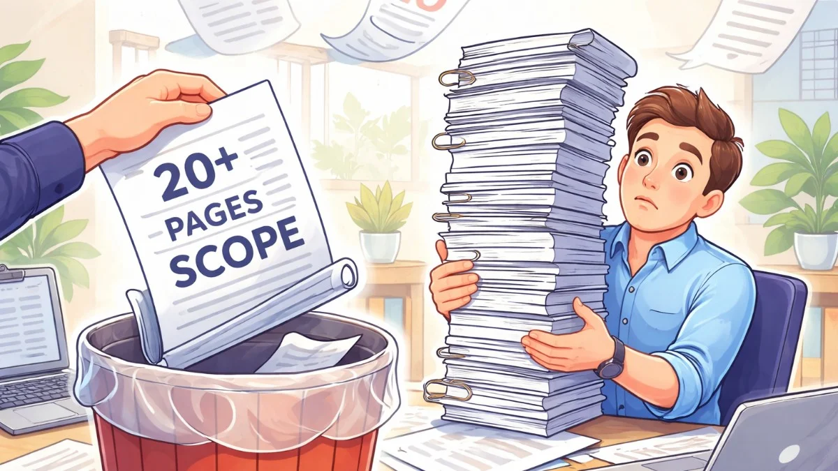 Stop Sending 20-Page Scope Documents