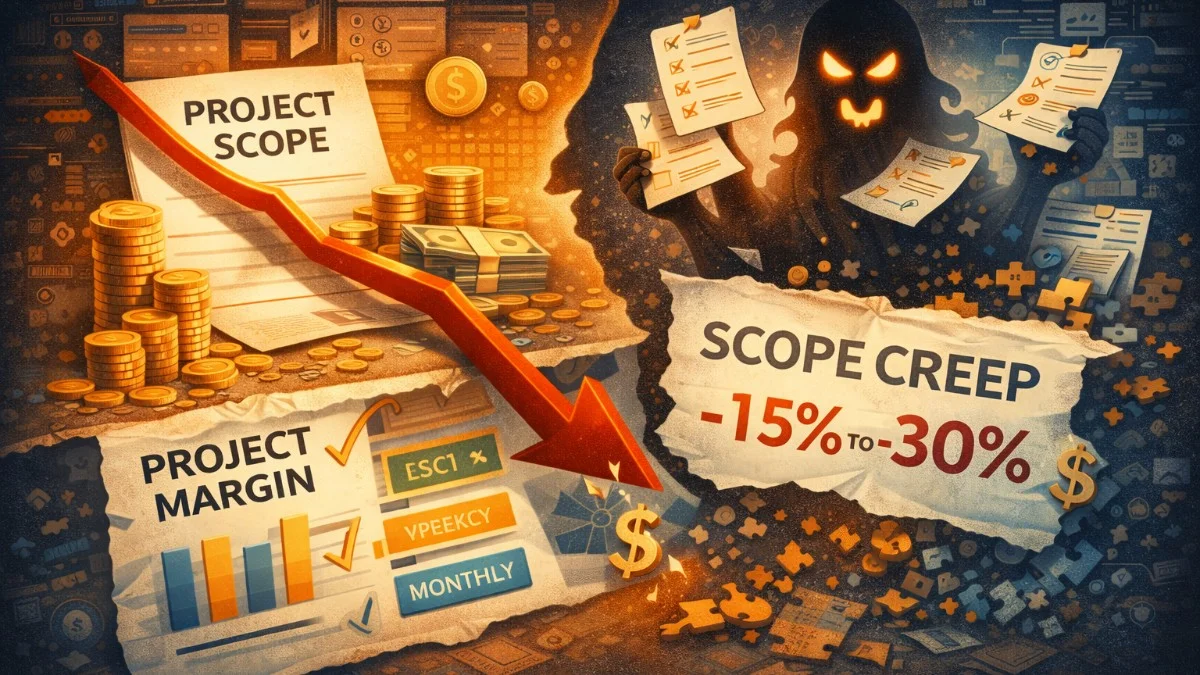 Agencies Lose 15-30% of Project Margin to Scope Creep