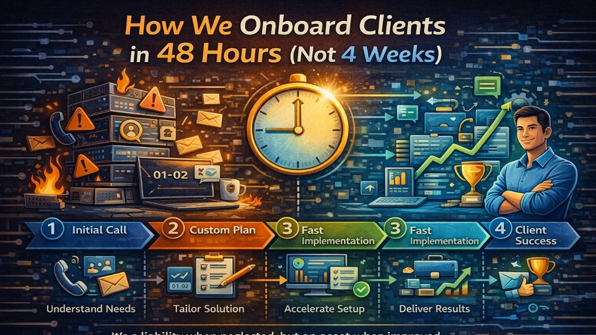 How We Onboard Clients in 48 Hours (Not 4 Weeks)