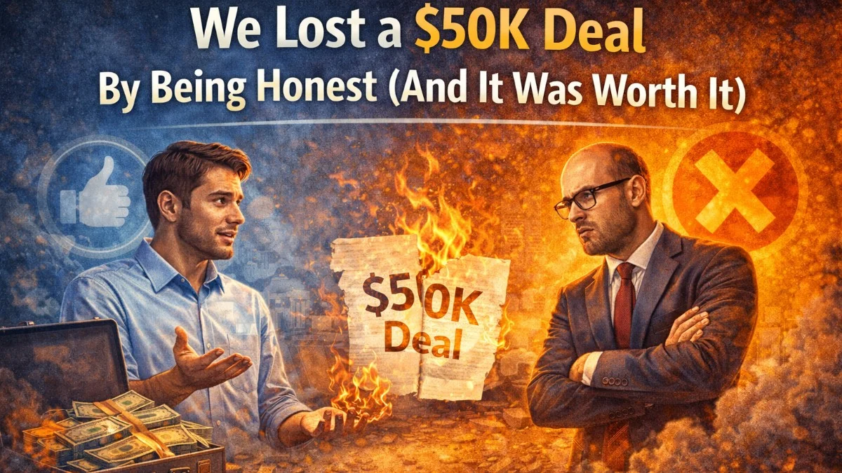We Lost a $50K Deal By Being Honest (And It Was Worth It)