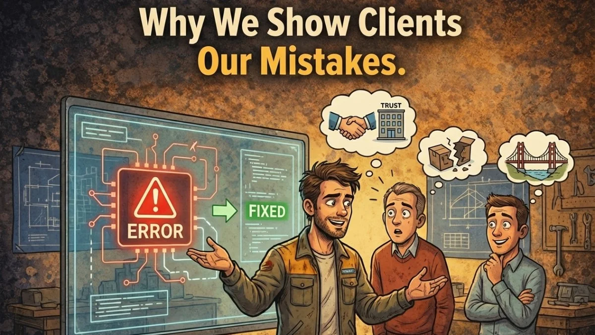 Why We Show Clients Our Mistakes