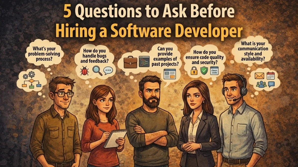 5 Questions to Ask Before Hiring a Software Developer