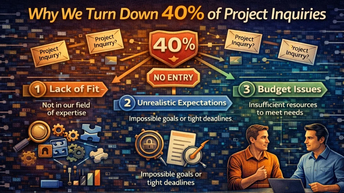 Why We Turn Down 40% of Project Inquiries