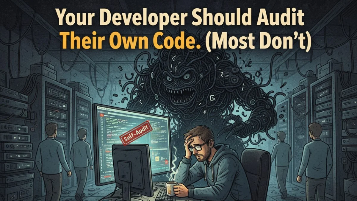 Your Developer Should Audit Their Own Code (Most Don't)
