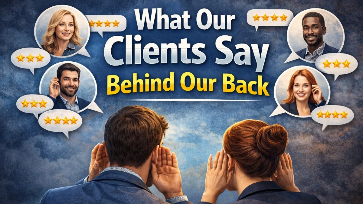 What Our Clients Say Behind Our Back