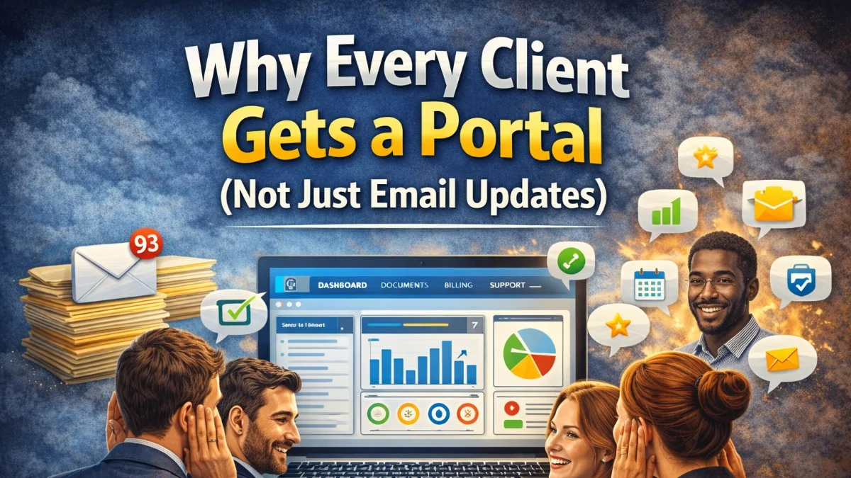 Why Every Client Gets a Portal (Not Just Email Updates)