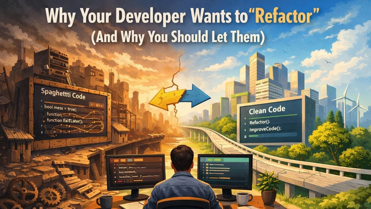 Why Your Developer Wants to "Refactor" (And Why You Should Let Them)
