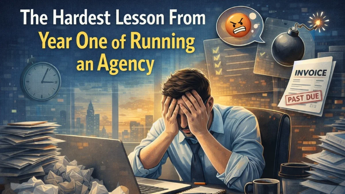 The Hardest Lesson From Year One of Running an Agency
