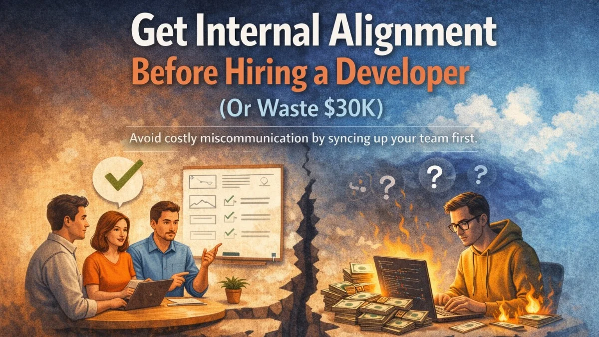 Get Internal Alignment Before Hiring a Developer (Or Waste $30K)
