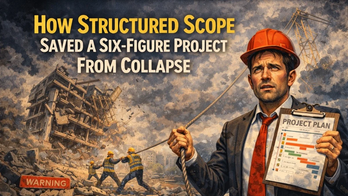 How Structured Scope Saved a Six-Figure Project From Collapse