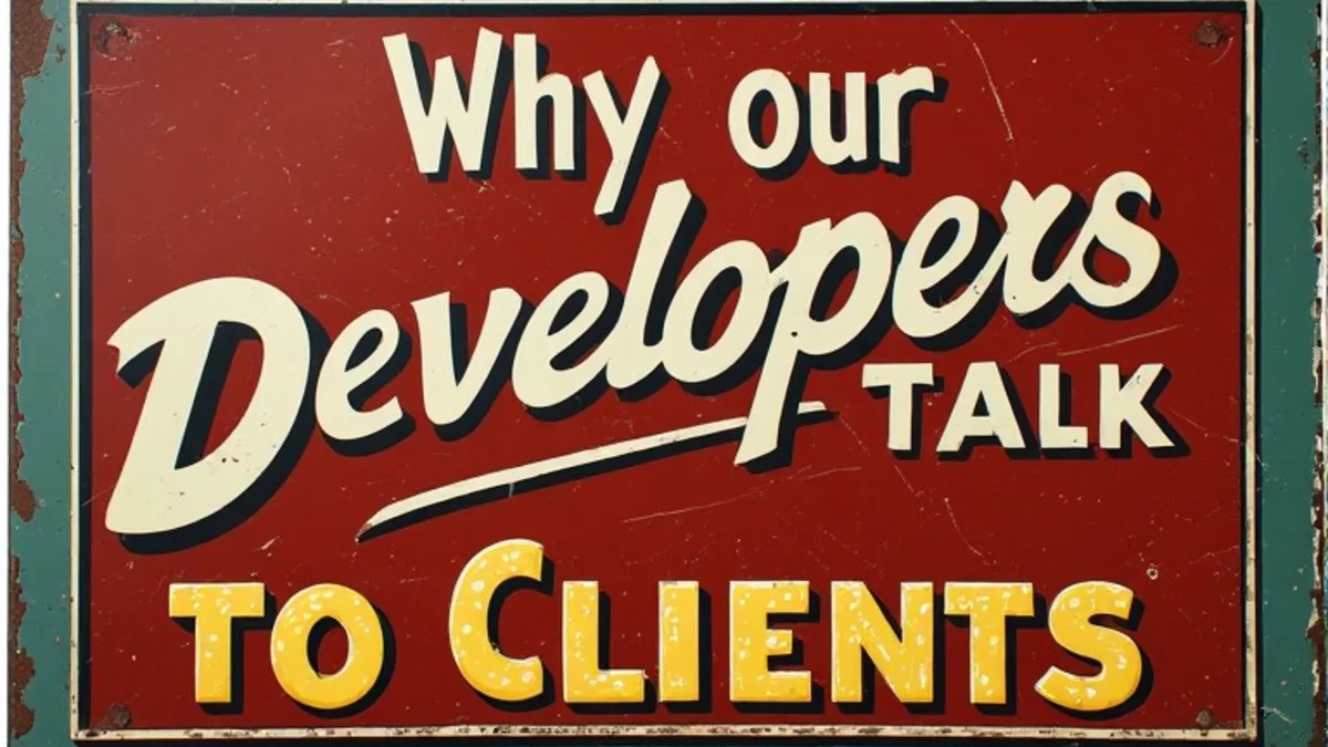 Why Our Developers Talk Directly to Clients