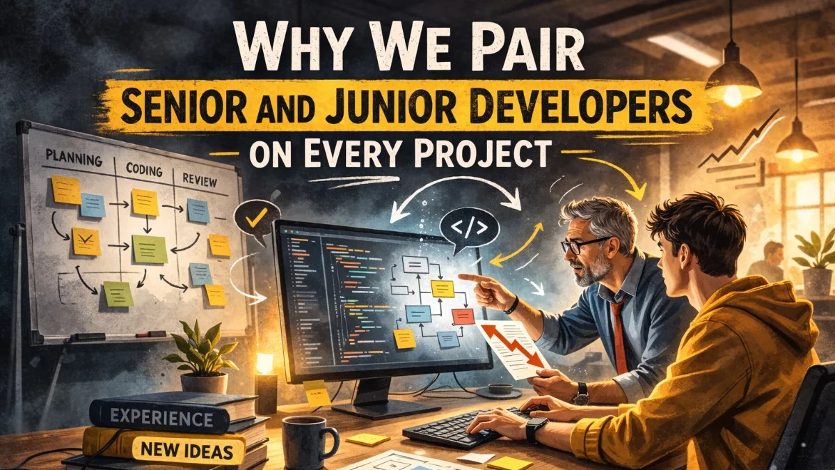 Why We Pair Senior and Junior Developers on Every Project