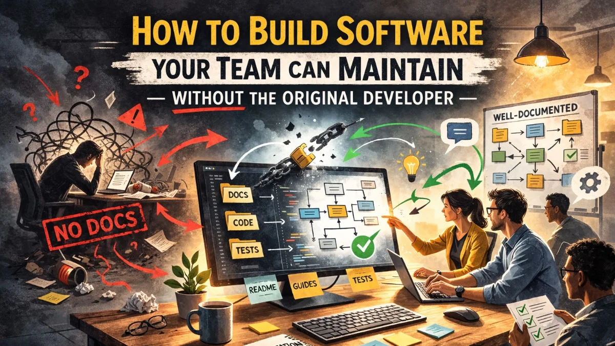 How to Build Software Your Team Can Maintain Without the Original Developer