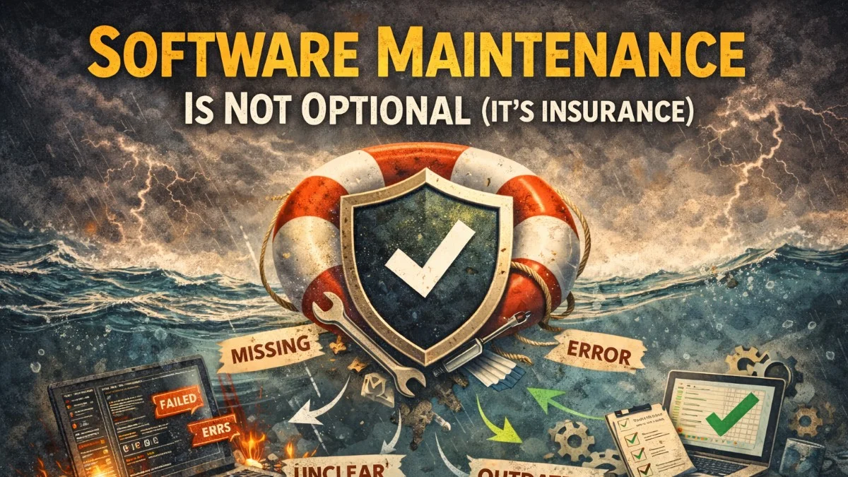 Software Maintenance Is Not Optional (It's Insurance)