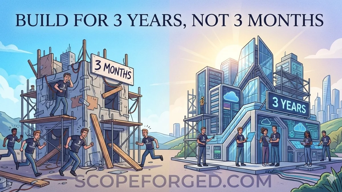 Build for 3 Years, Not 3 Months
