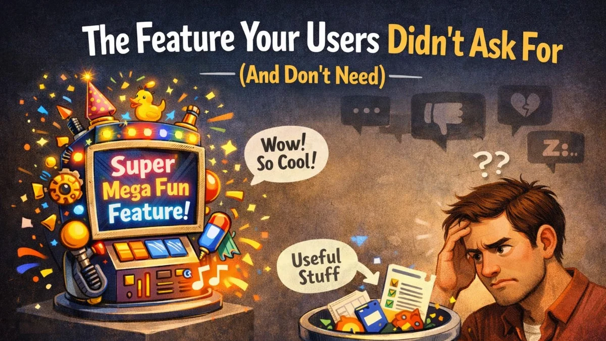 The Feature Your Users Didn't Ask For (And Don't Need)