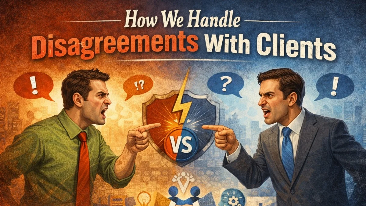 How We Handle Disagreements With Clients