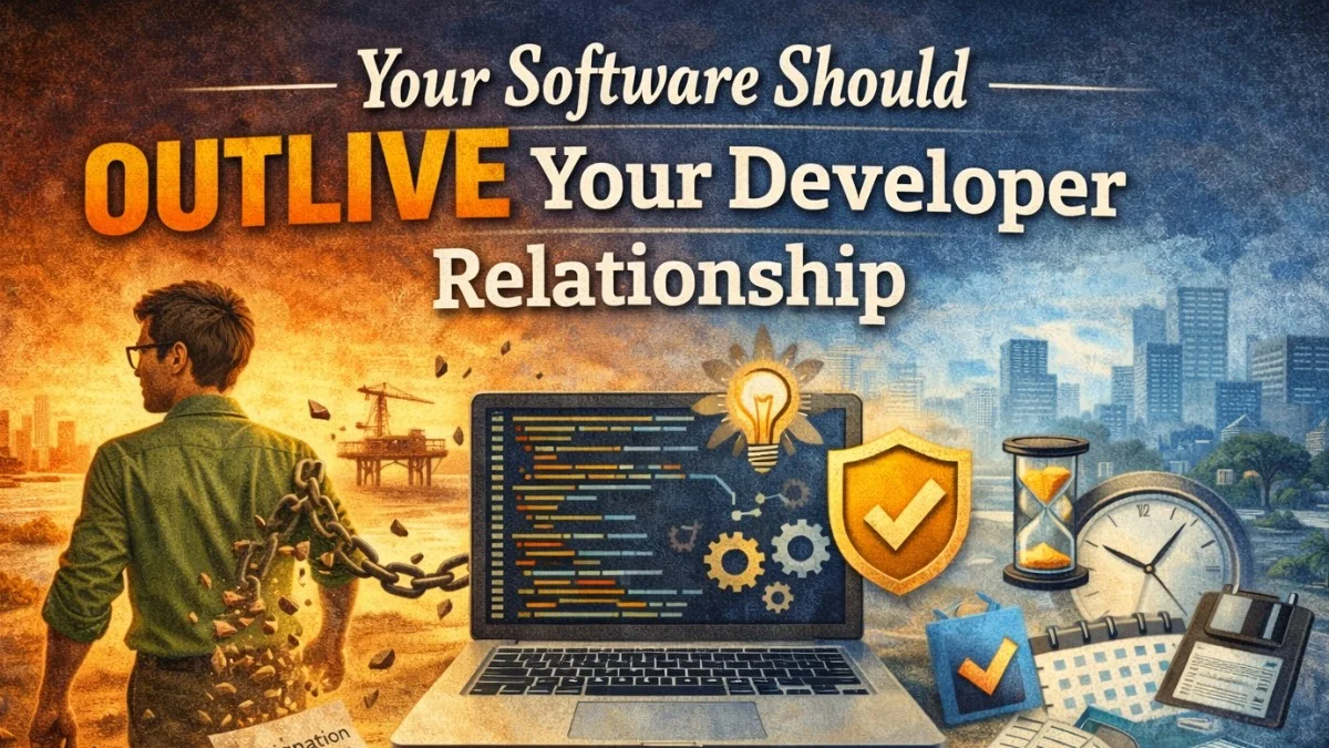 Your Software Should Outlive Your Developer Relationship