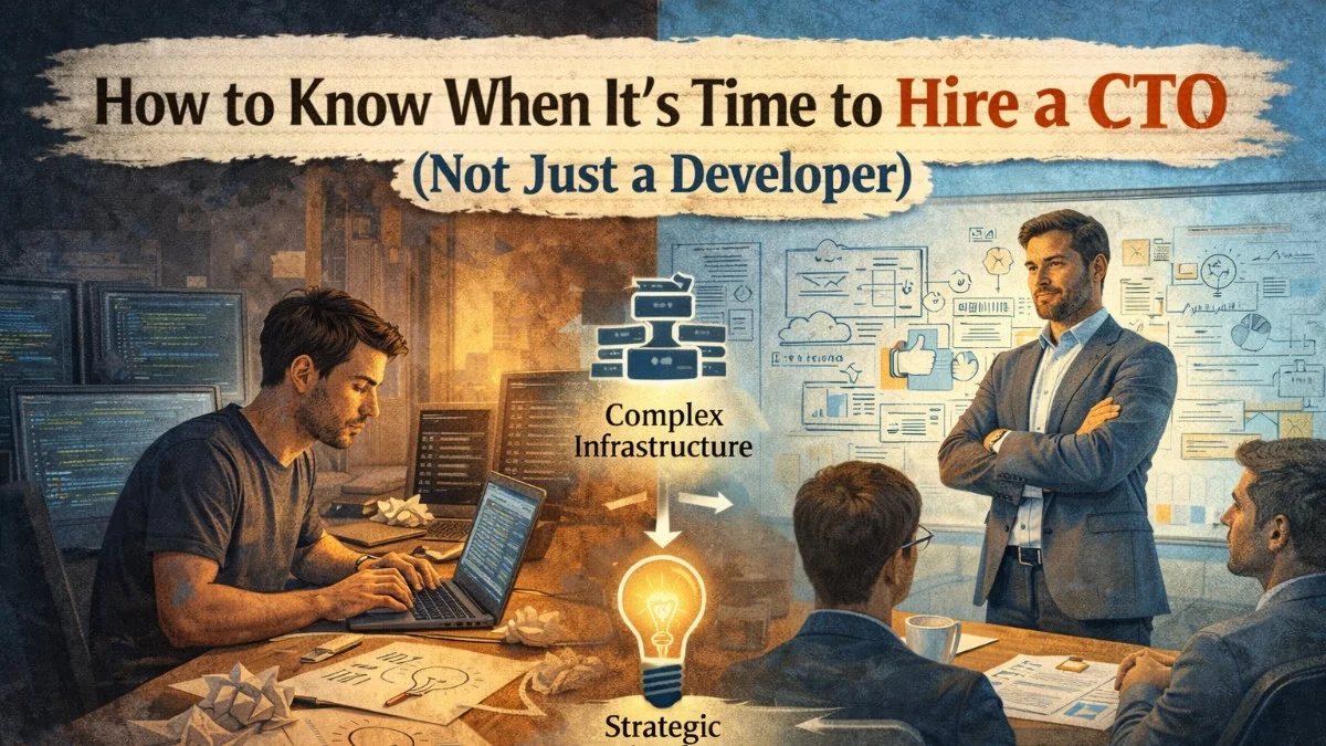 How to Know When It's Time to Hire a CTO (Not Just a Developer)