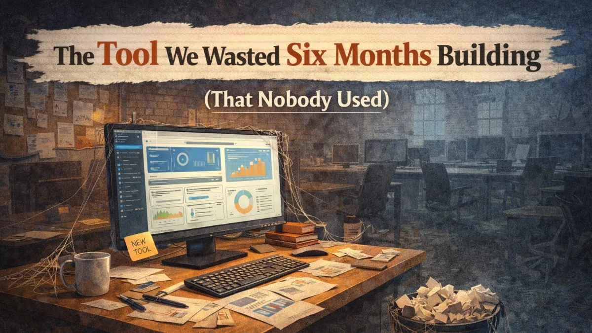 The Tool We Wasted Six Months Building (That Nobody Used)