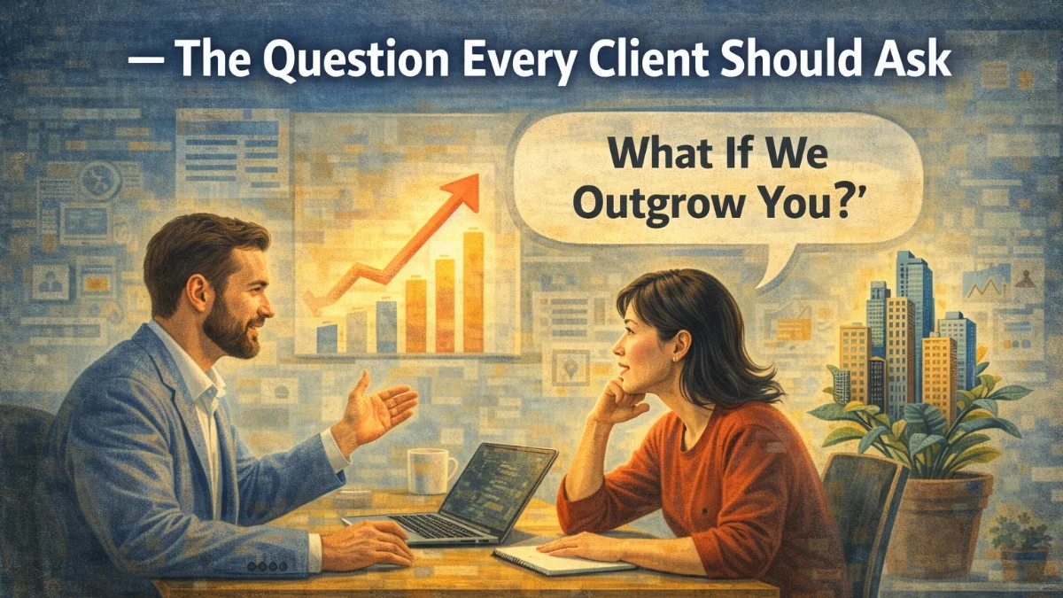 "What If We Outgrow You?" — The Question Every Client Should Ask