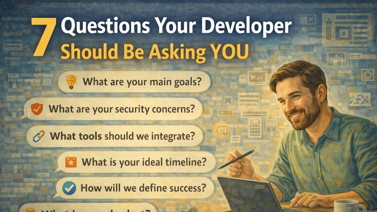 7 Questions Your Developer Should Be Asking YOU