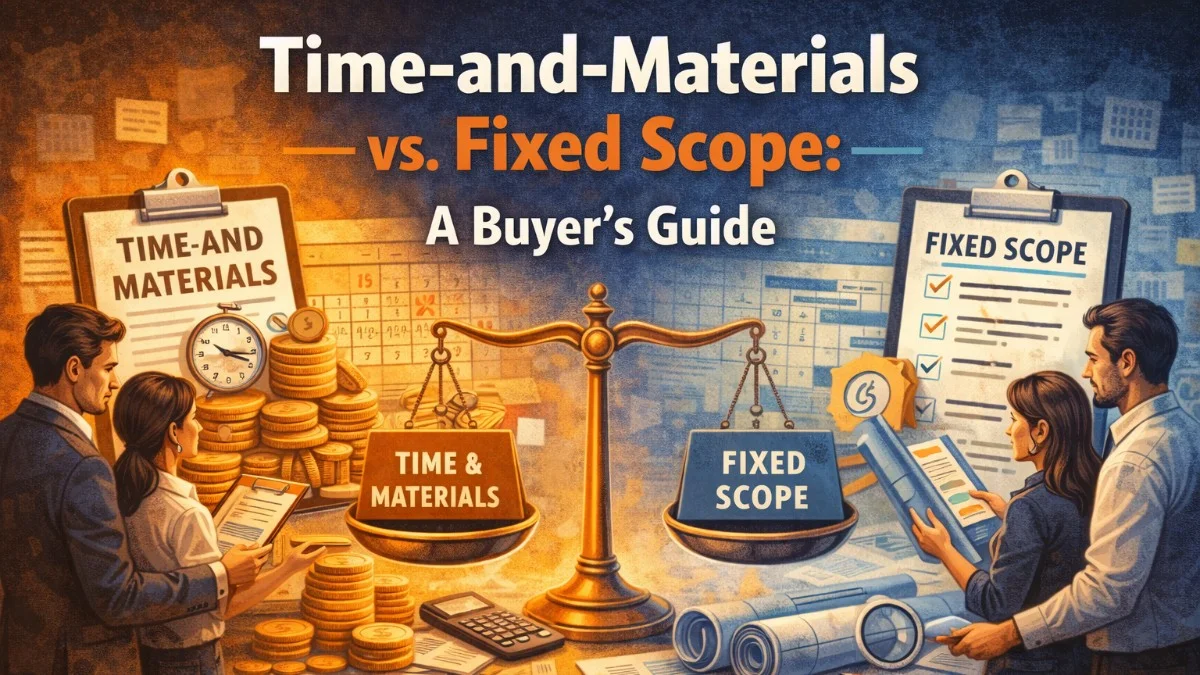 Time-and-Materials vs. Fixed Scope: A Buyer's Guide