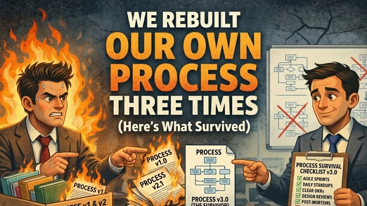 We Rebuilt Our Own Process Three Times (Here's What Survived)