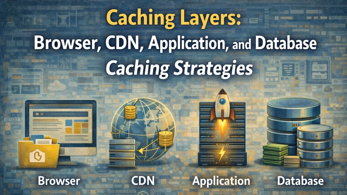 Caching Layers: Browser, CDN, Application, and Database Caching Strategies