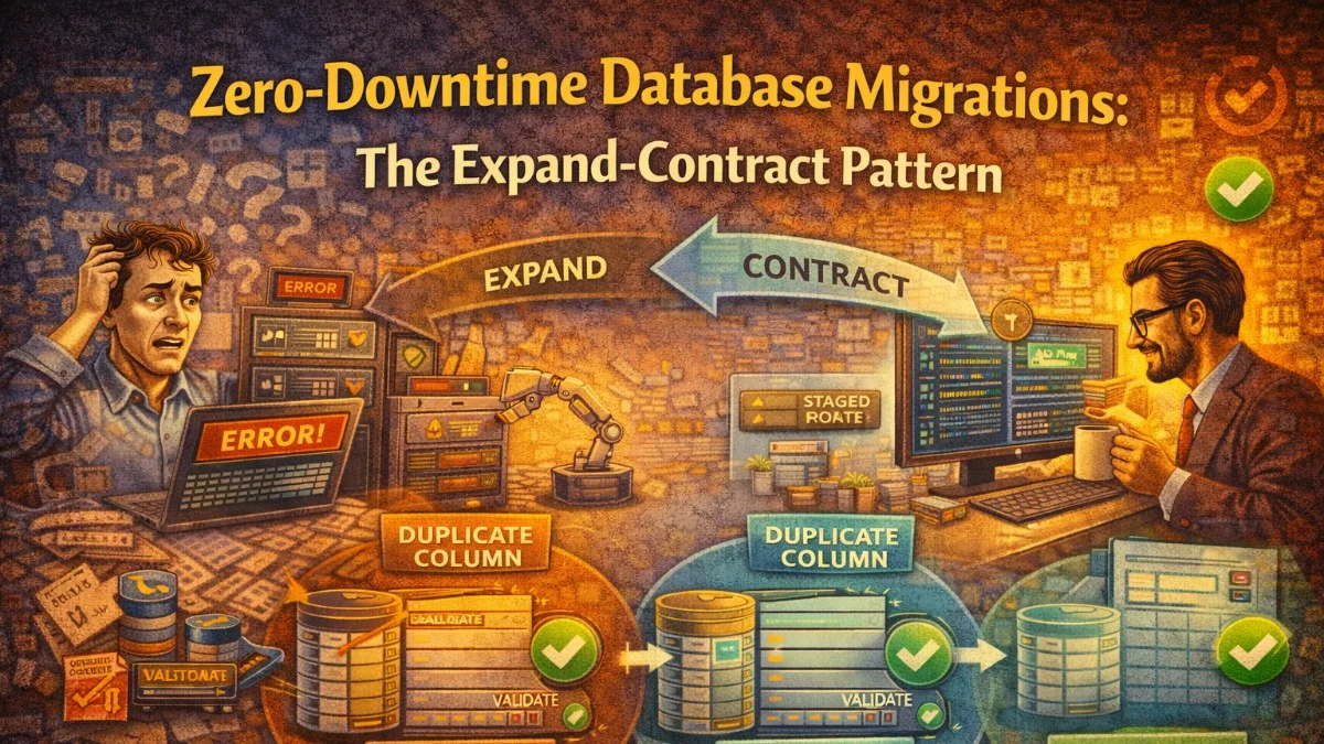 Zero-Downtime Database Migrations: The Expand-Contract Pattern