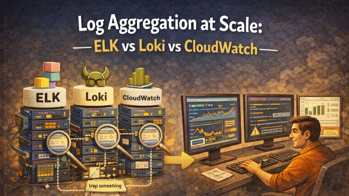Log Aggregation at Scale: ELK vs Loki vs CloudWatch
