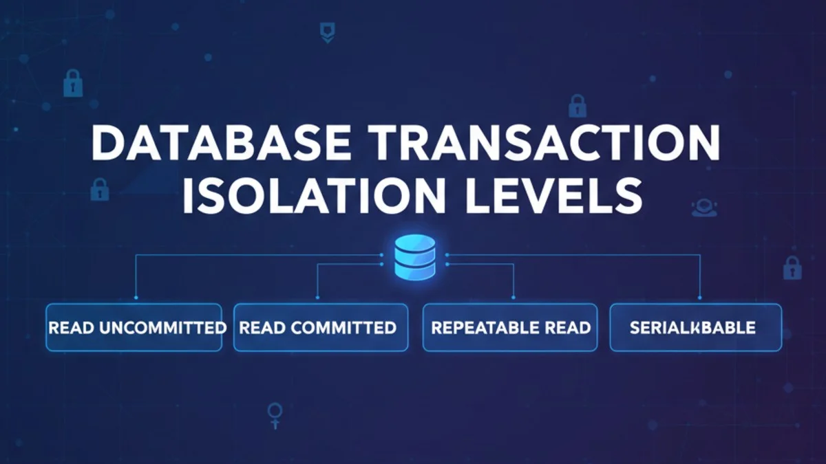 Database Transaction Isolation Levels